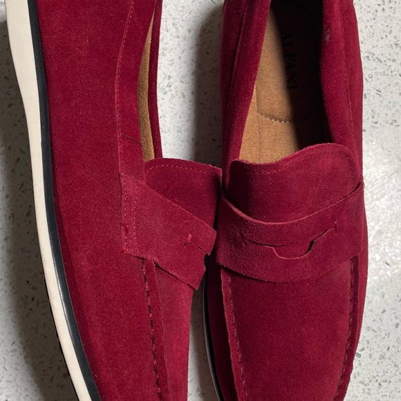 Alfani Men's Red Suede Loafers - Picture 2 of 3